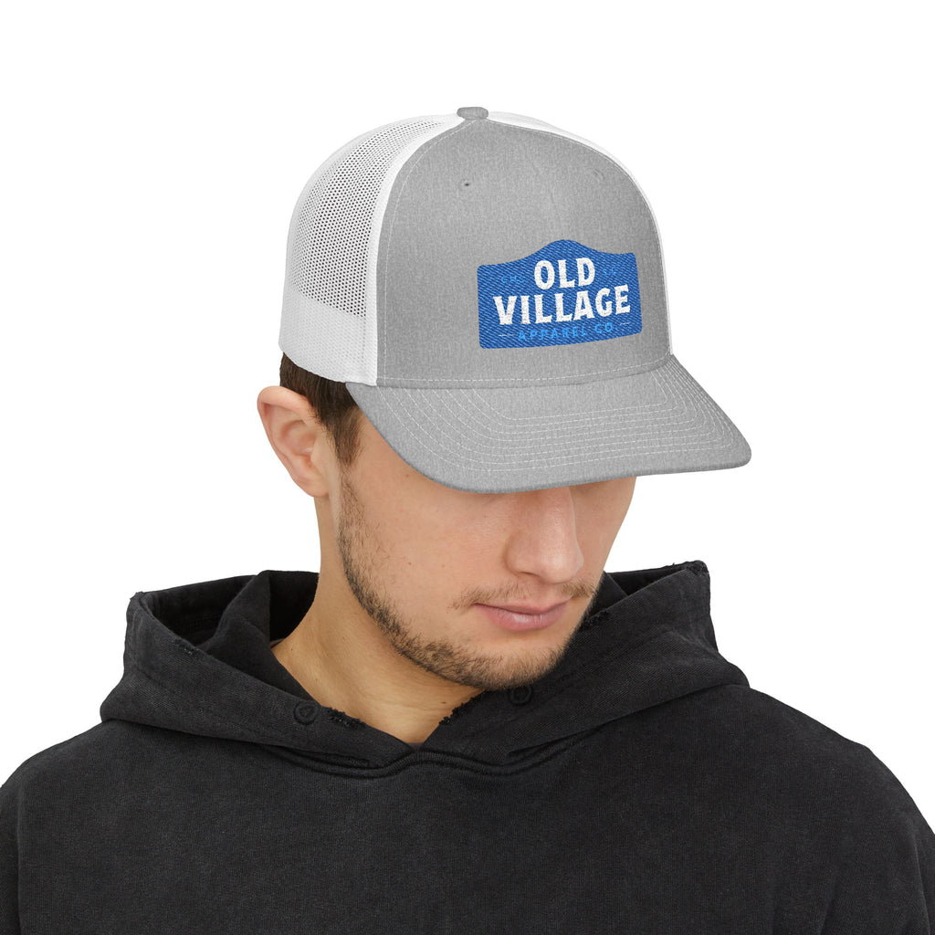 Old Village Sign Trucker Hat